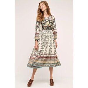 Anthropologie Bhanuni By Jyoti Far Fields Midi Dress